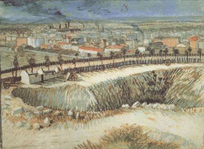 Vincent Van Gogh Outskirts of Paris near Montmartre (nn04) oil painting picture